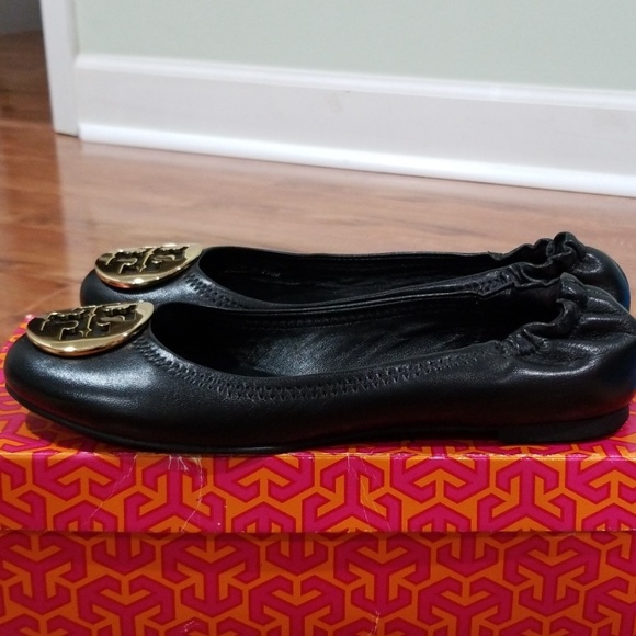 Tory burch reva black ballet flat shoes - Picture 7 of 8